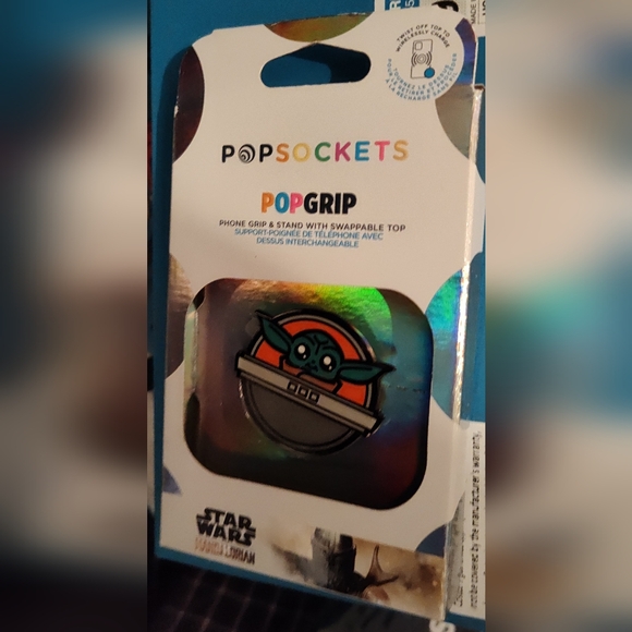 New! PopSockets PopGrip Cell Phone Grip & Stand - Licensed - Star Wars Grogu Pod - Picture 9 of 9